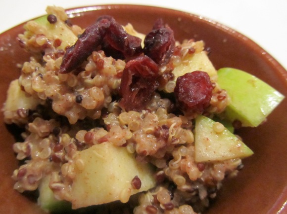 Life on the Vedge: Cranberry & Apple Cinnamon Breakfast Quinoa